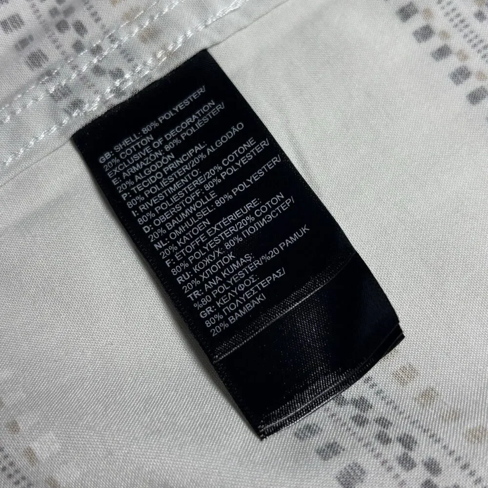 The North Face Aztec Striped Shirt Men's L Gray Long Sleeve Western Button Up‎